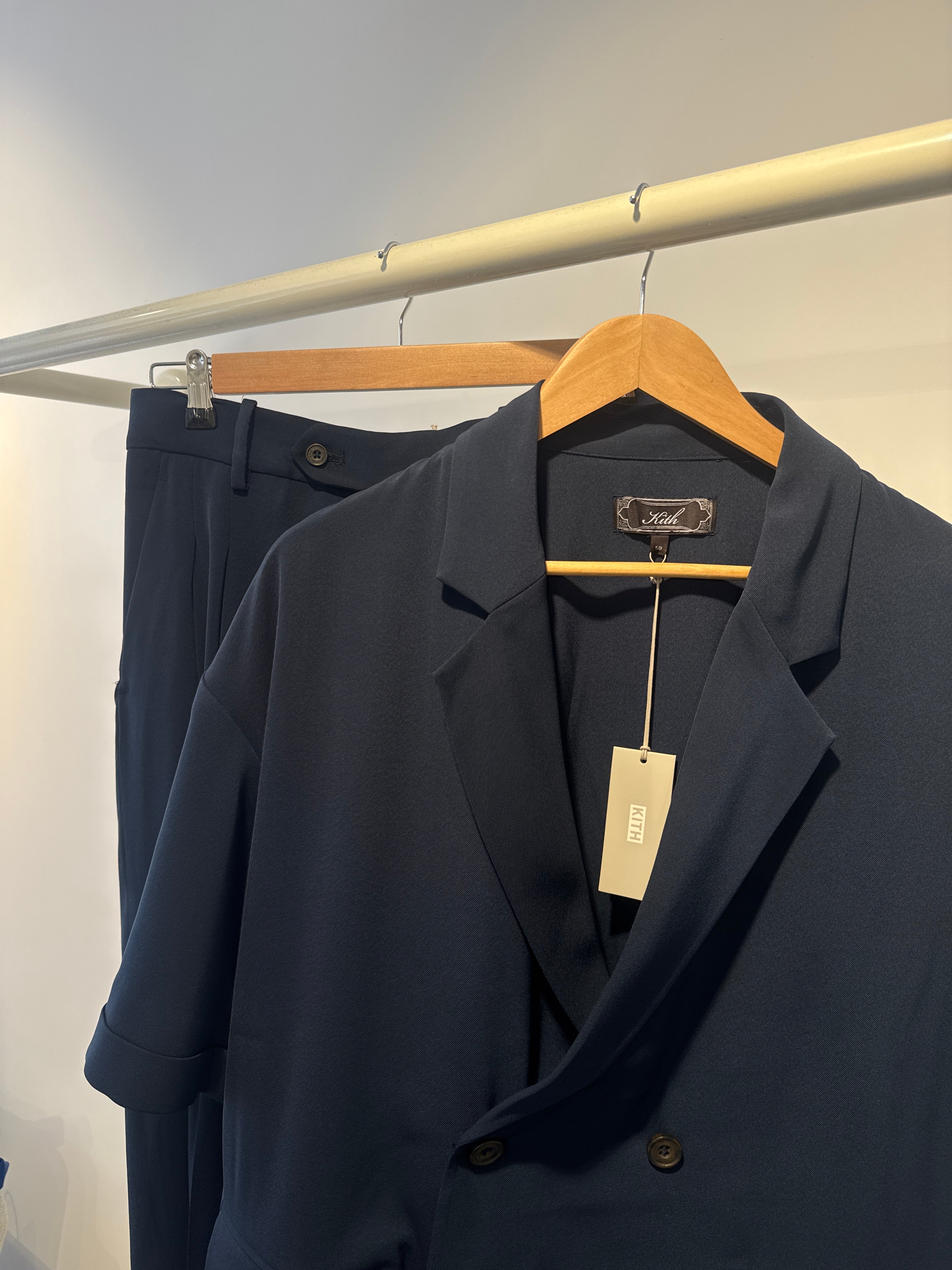 Navy suit jacket and pants 