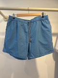 Public beach blue designed swimwear ￼￼