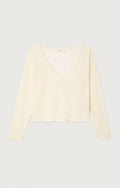 American vintage cream see-through light sweater ￼