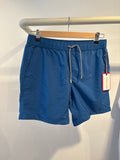 Public beach all blue swimwear ￼