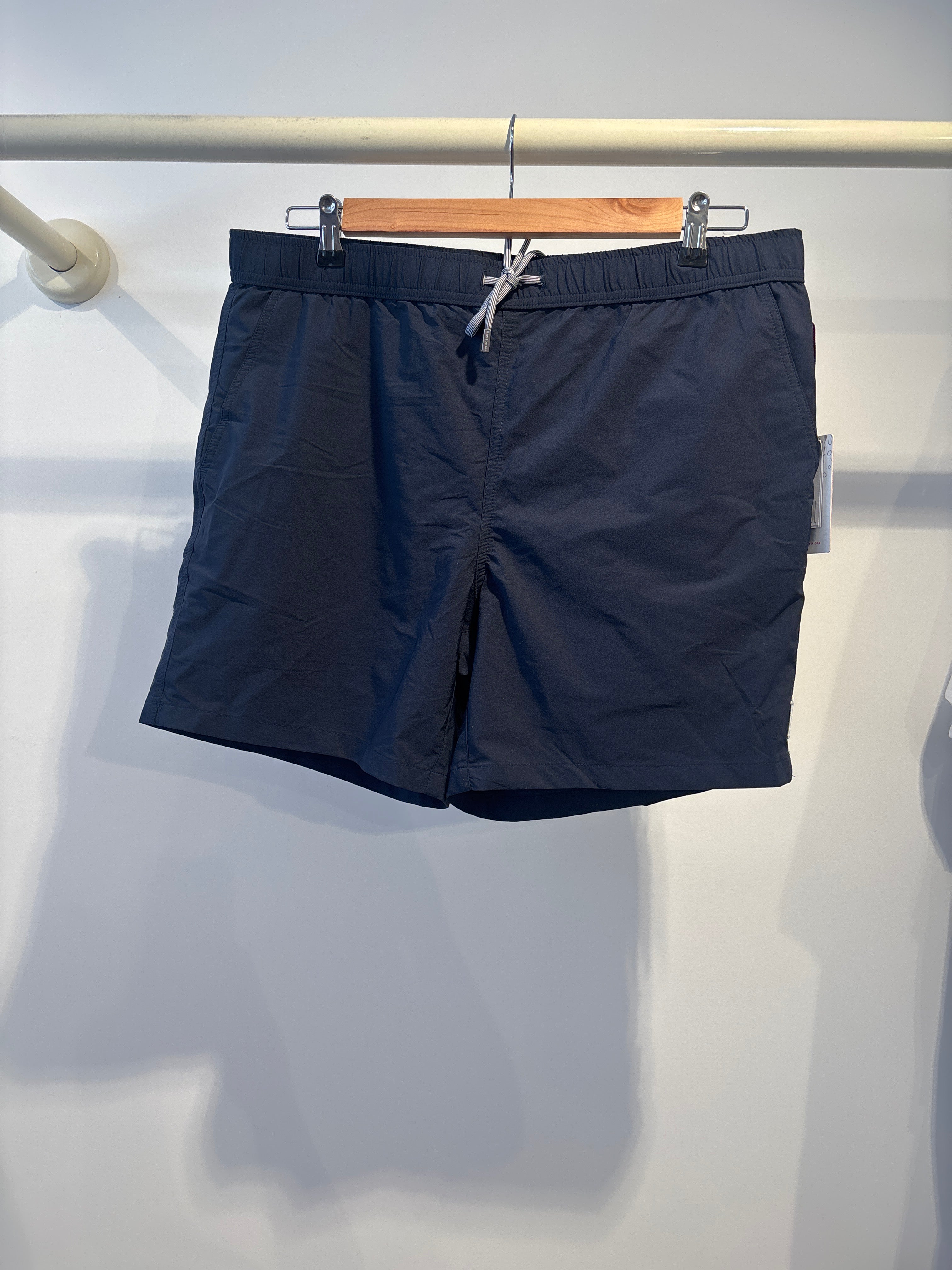 Public beach dark blue swimwear ￼￼