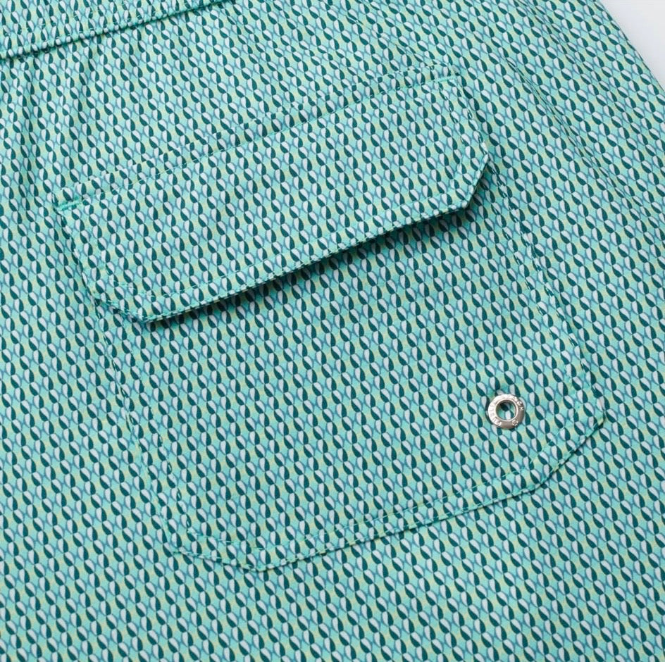 Public beach teal designed Swimwear ￼￼