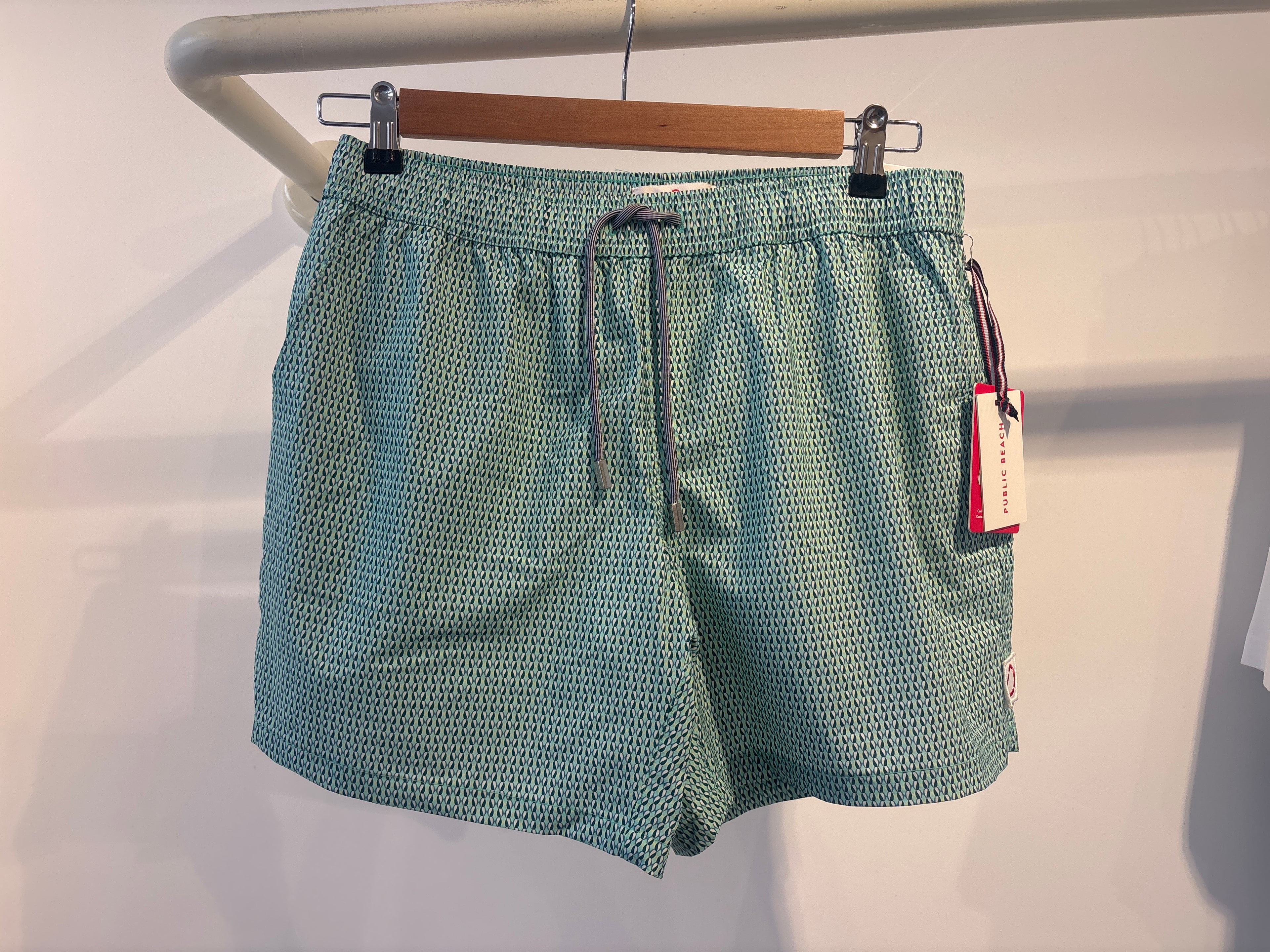 Public beach teal designed Swimwear ￼￼