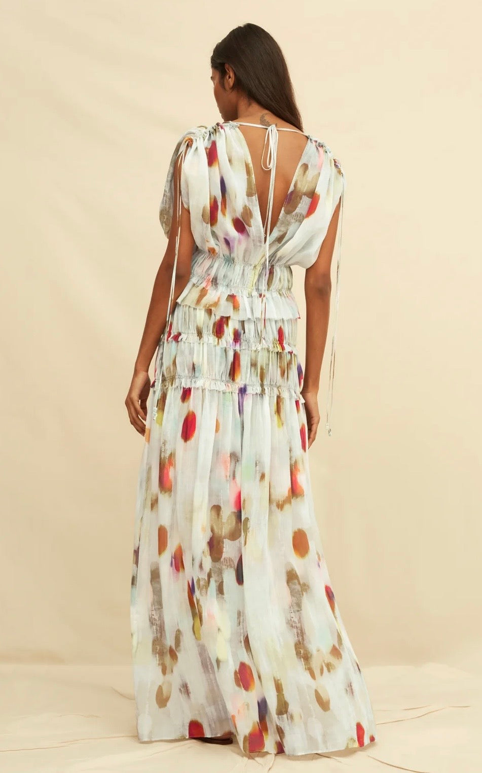 Caravana printed puff sleeve top