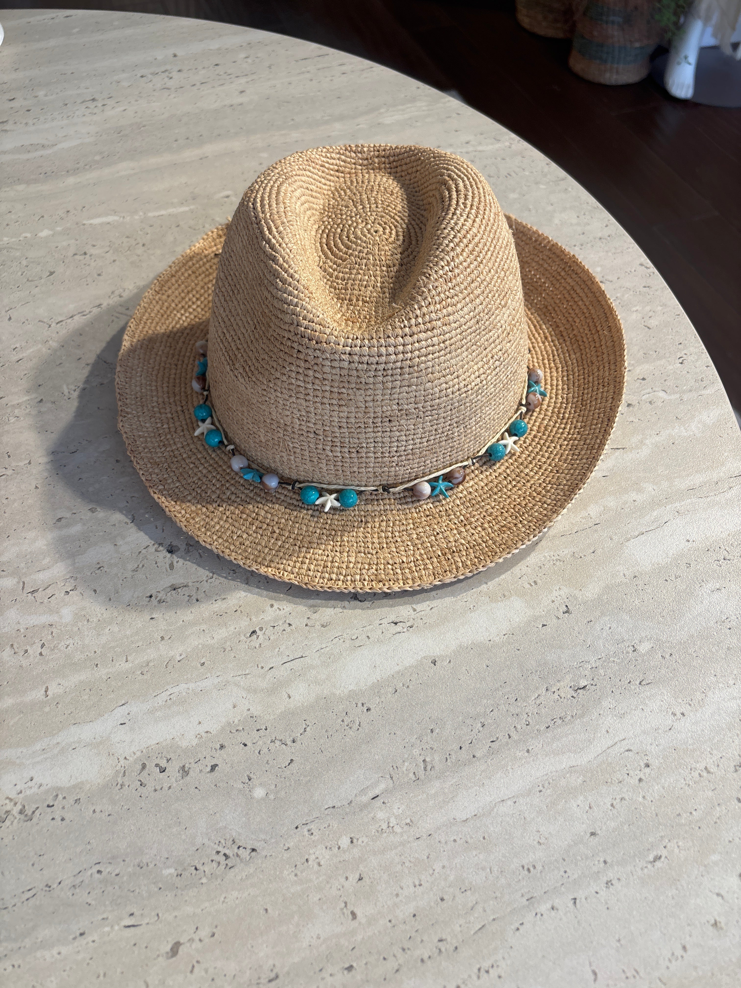 Suzi porat light brown summer cowboy hat