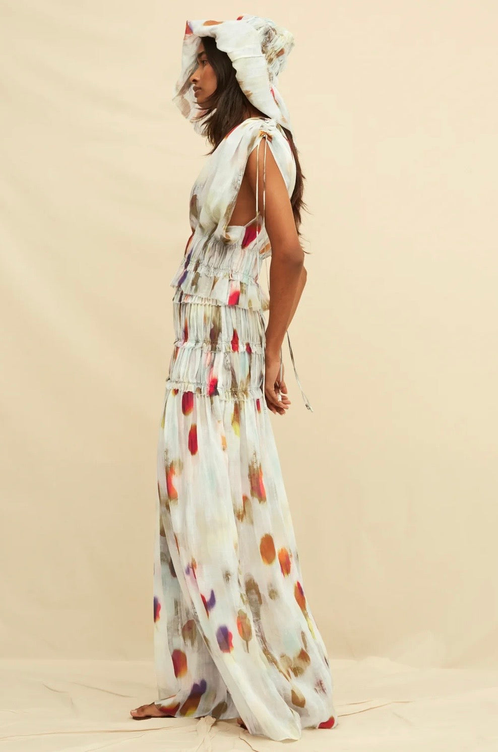 Caravana printed puff sleeve top