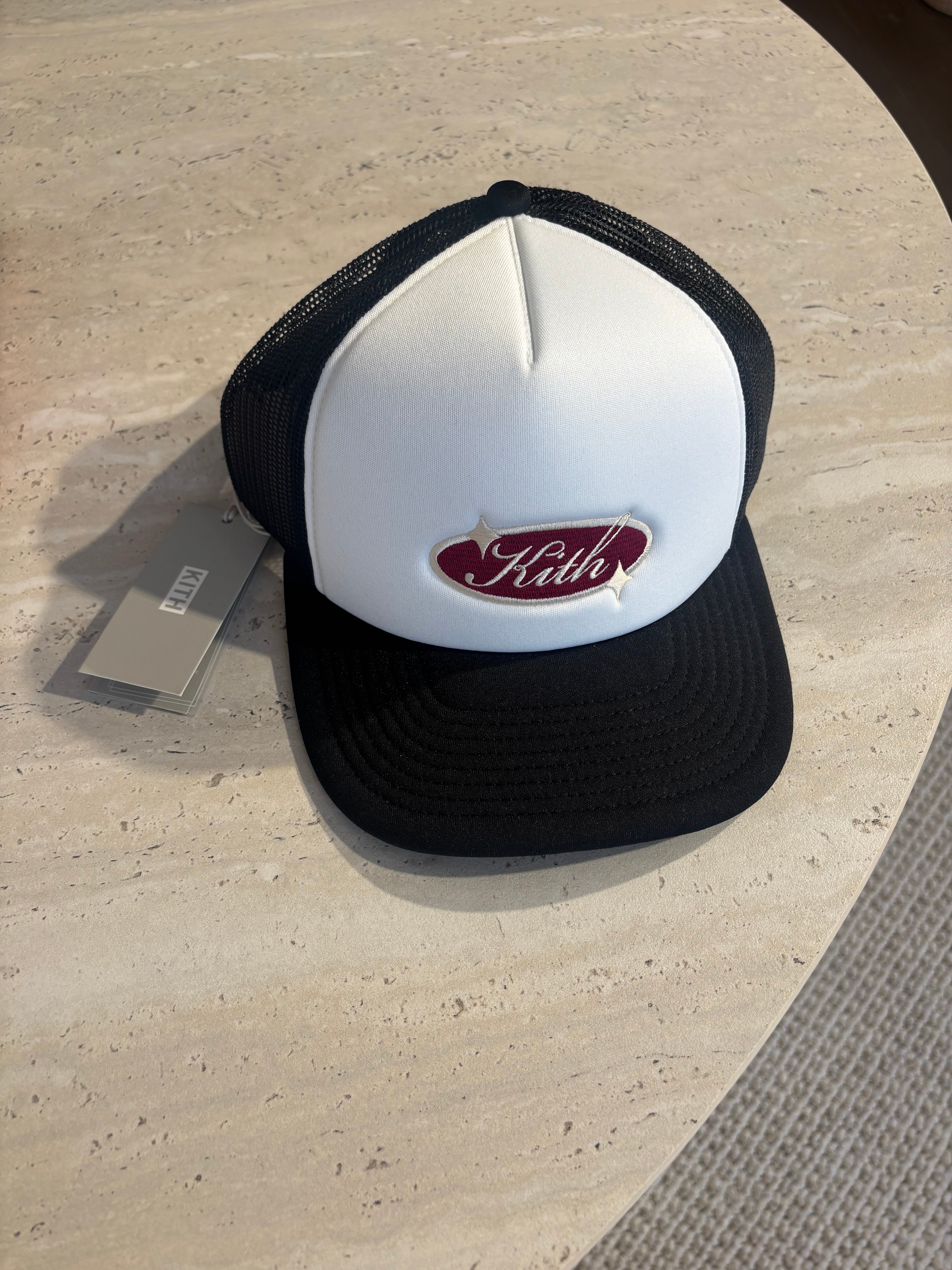 Kith black and white cap