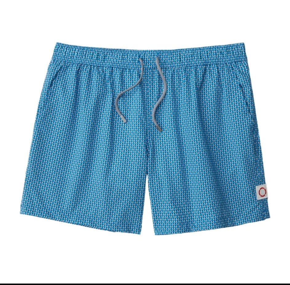 Public beach blue designed swimwear ￼￼