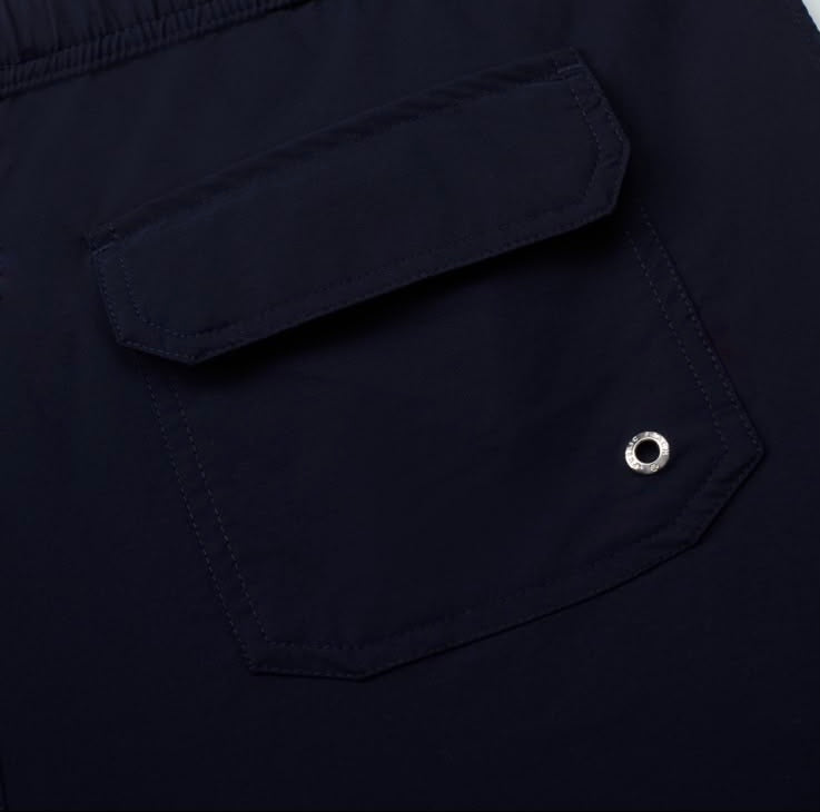 Public beach dark blue swimwear ￼￼