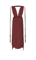 Maroon dress caravana