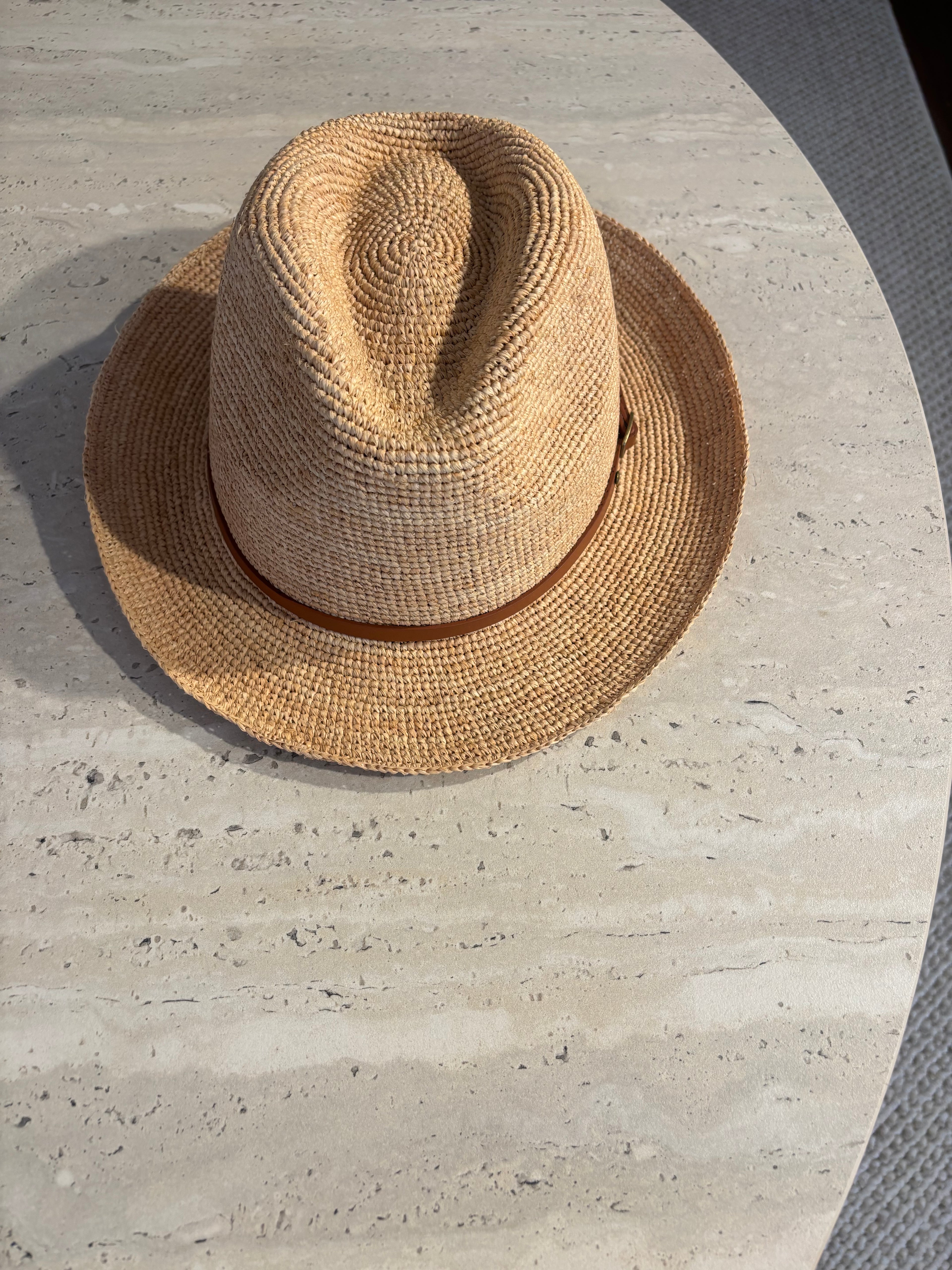 Suzi porat light brown cowboy hat ￼